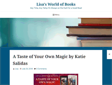 Tablet Screenshot of lisasworldofbooks.net